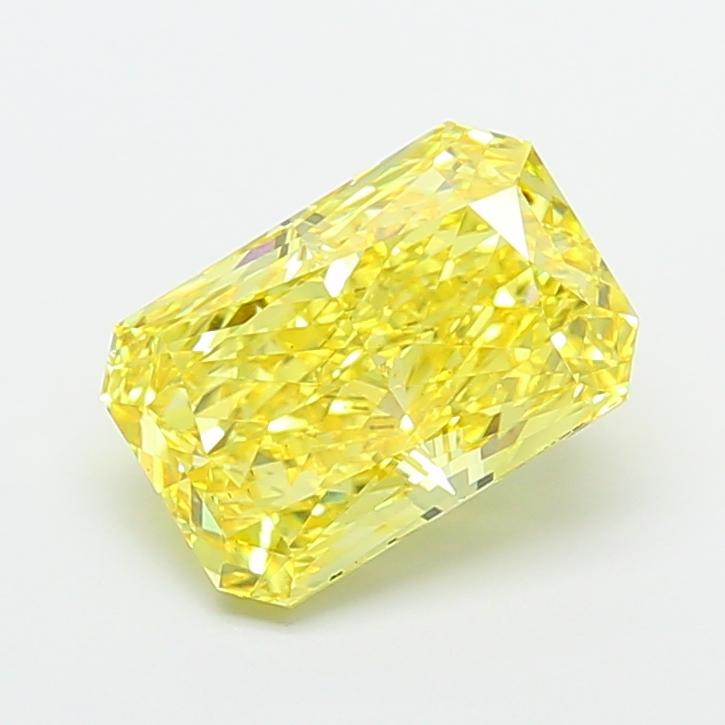 5.05 Ct. Fancy Vivid Yellow Radiant Lab Grown Diamond