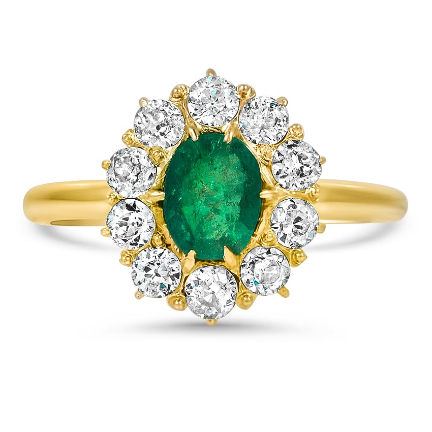 Victorian Emerald Vintage Ring