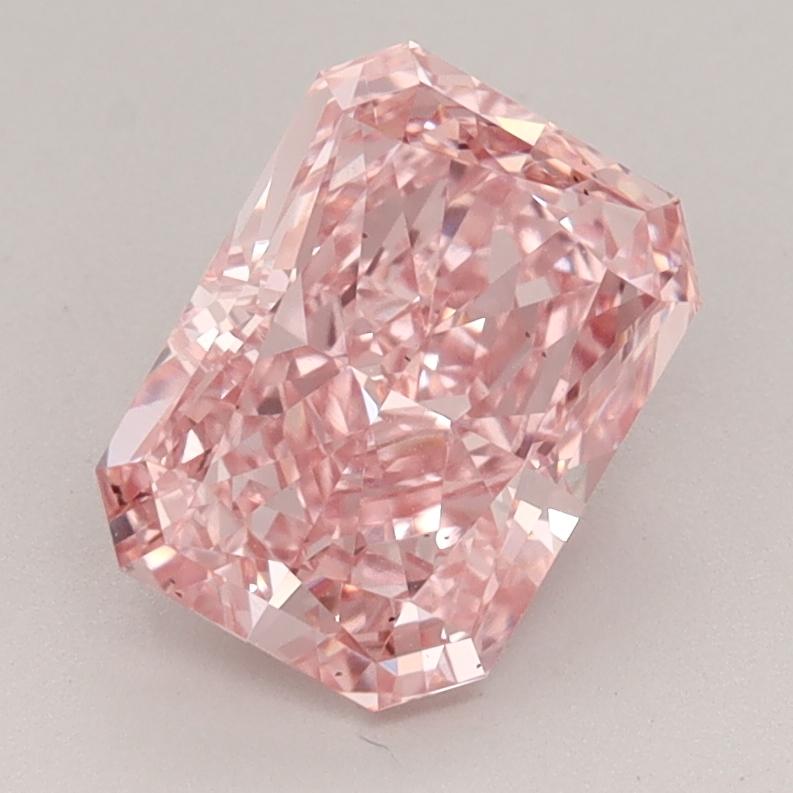 2.10 Ct. Fancy Vivid  Pink Radiant Lab Grown Diamond