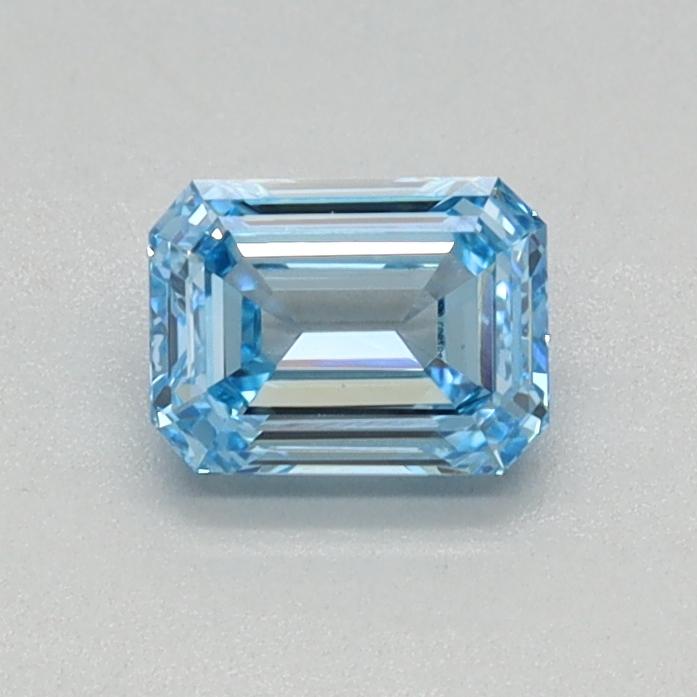 0.34 Ct. Fancy Intense Blue Emerald Lab Grown Diamond