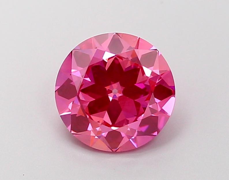 1.65 Ct. Fancy Vivid Pink Round Lab Grown Diamond