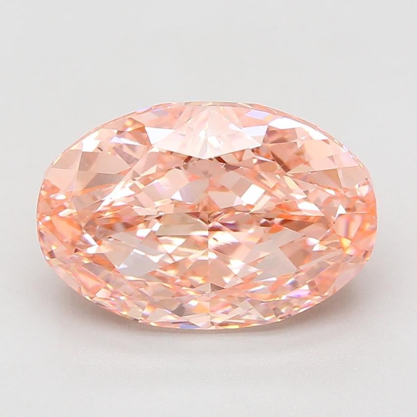 8.01 Ct. Fancy Vivid Pink Oval Lab Grown Diamond