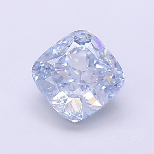 1.05 Ct. Fancy Intense Blue Cushion Lab Grown Diamond