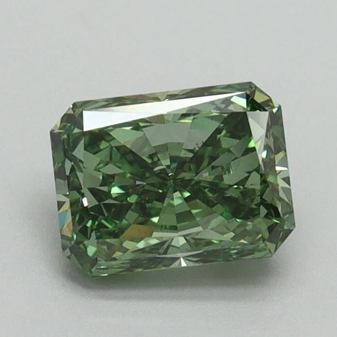 1.02 Ct. Fancy Vivid Pacific Green Radiant Lab Grown Diamond
