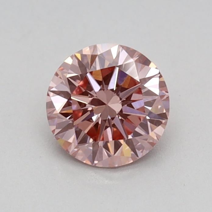 0.42 Ct. Fancy Intense Pink Round Lab Grown Diamond