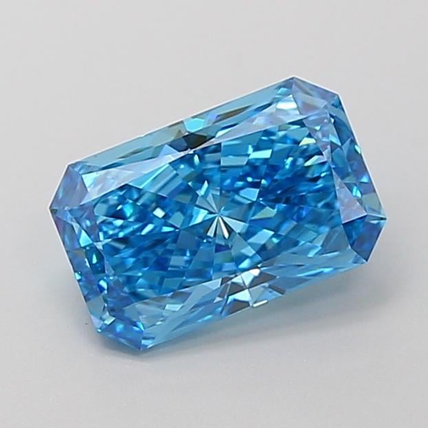 1.62 Ct. Fancy Vivid  Blue Radiant Lab Grown Diamond