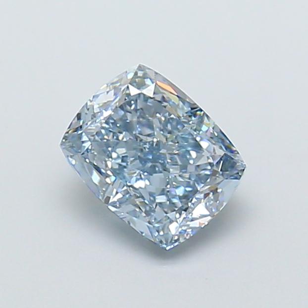 1.87 Ct. Fancy Vivid Blue Cushion Lab Grown Diamond