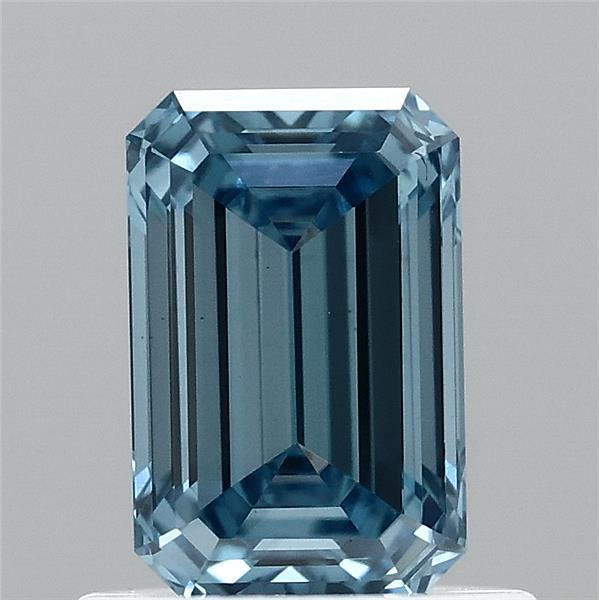 0.83 Ct. Fancy Vivid Blue Emerald Lab Grown Diamond