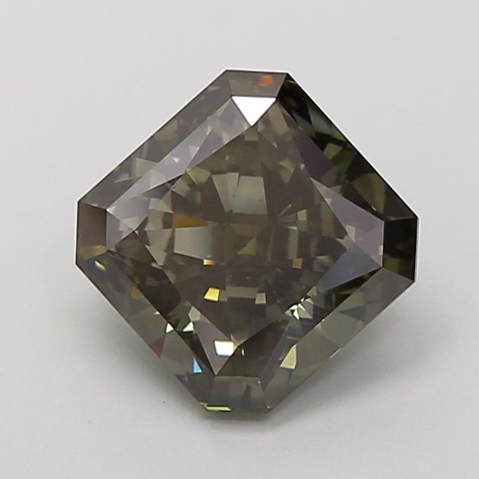 3.03 Ct. Fancy Deep Green Radiant Lab Grown Diamond