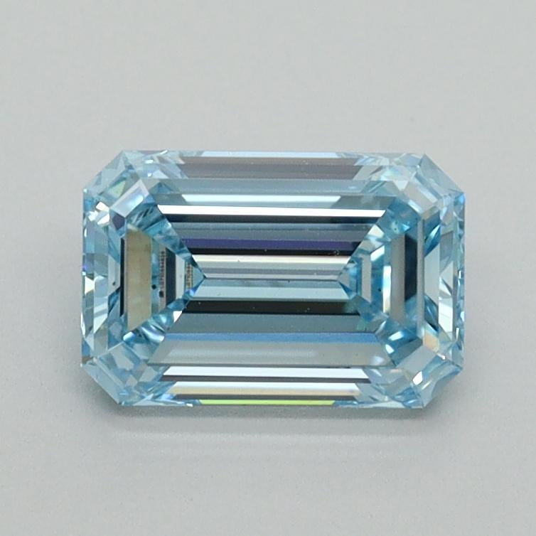 1.01 Ct. Fancy Intense Blue Emerald Lab Grown Diamond