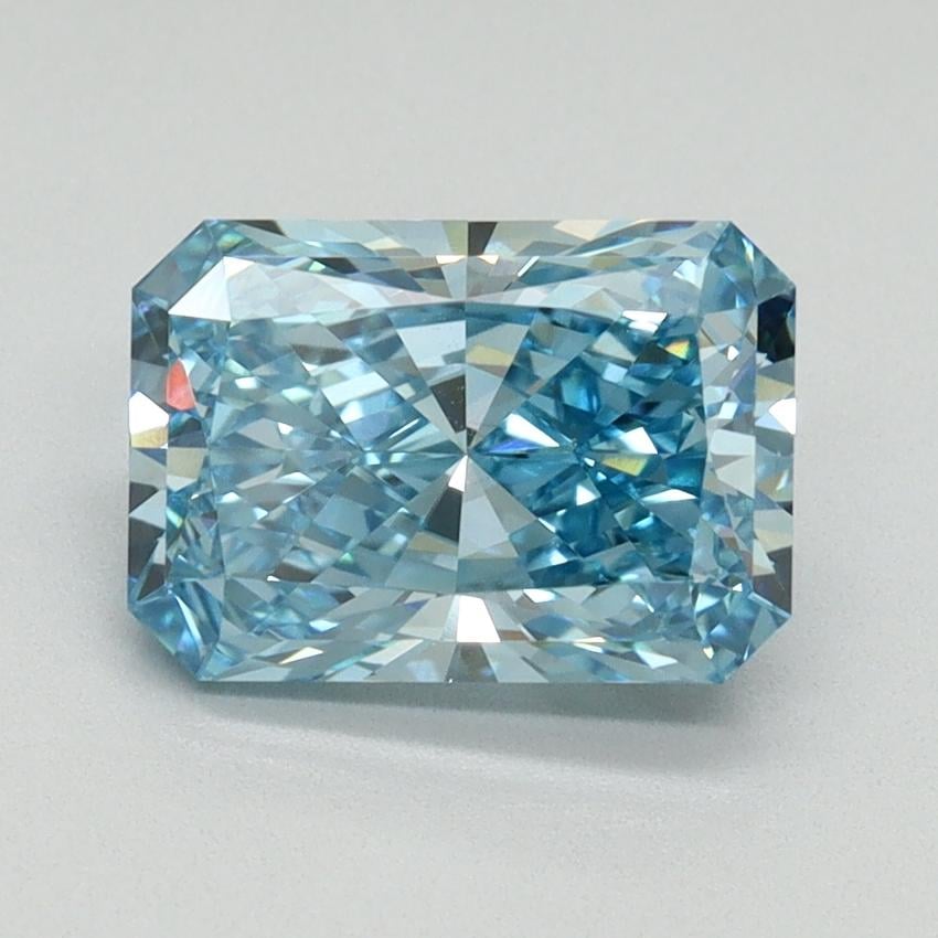 2.01 Ct. Fancy Vivid Blue Radiant Lab Grown Diamond