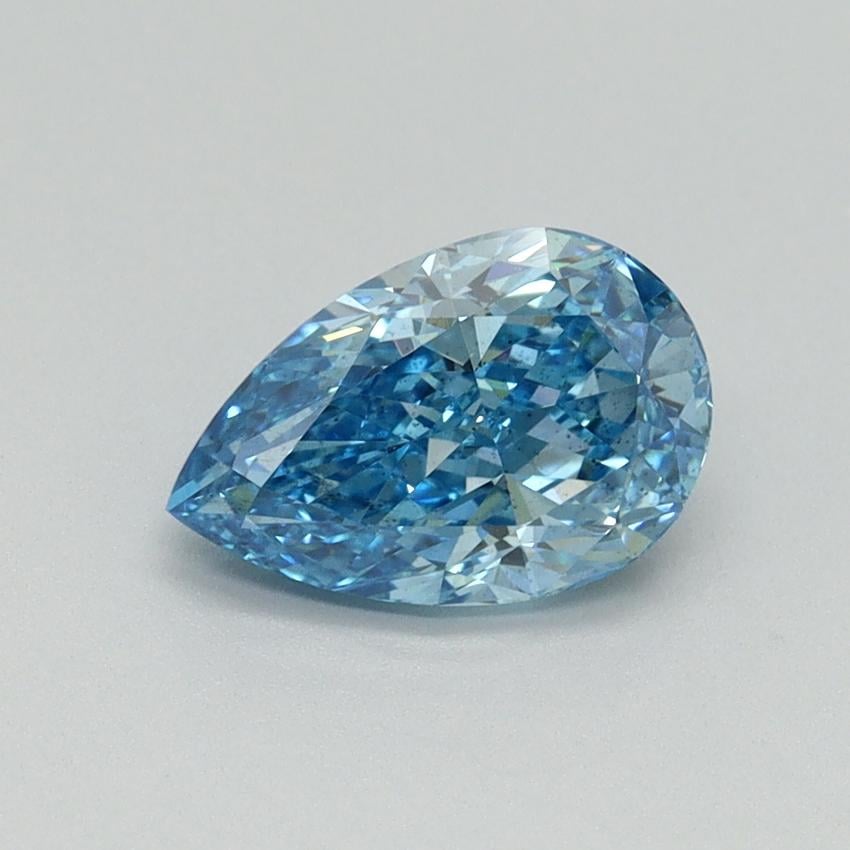 1.15 Ct. Fancy Vivid Blue Pear Lab Grown Diamond