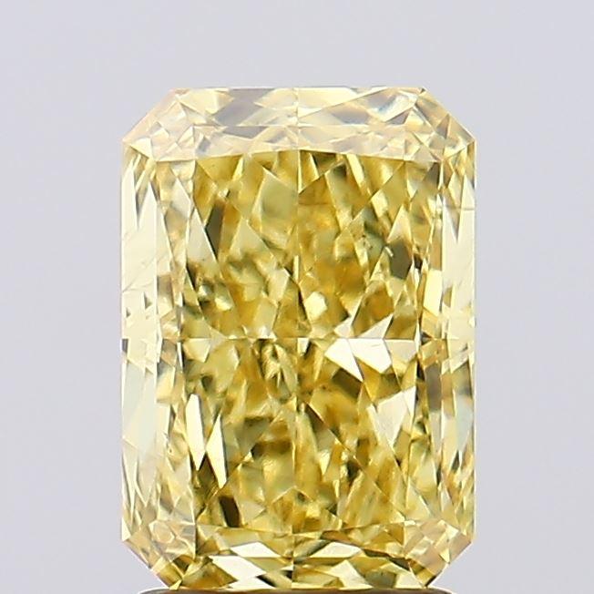 2.55 Ct. Fancy Intense  Yellow Radiant Lab Grown Diamond