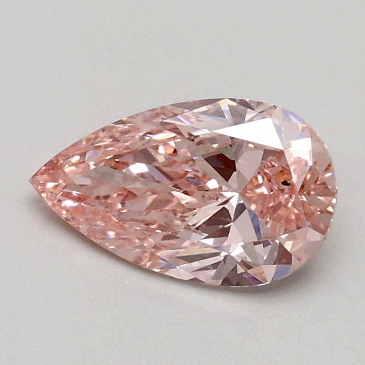 0.51 Ct. Fancy Vivid Pink Pear Lab Grown Diamond