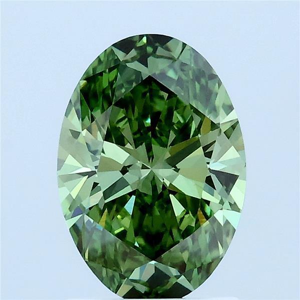 1.52 Ct. Fancy Green Oval Lab Grown Diamond