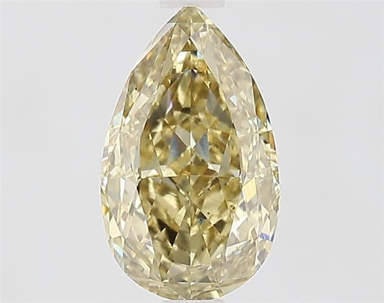 2.01 Ct. Fancy  Yellow Pear Lab Grown Diamond
