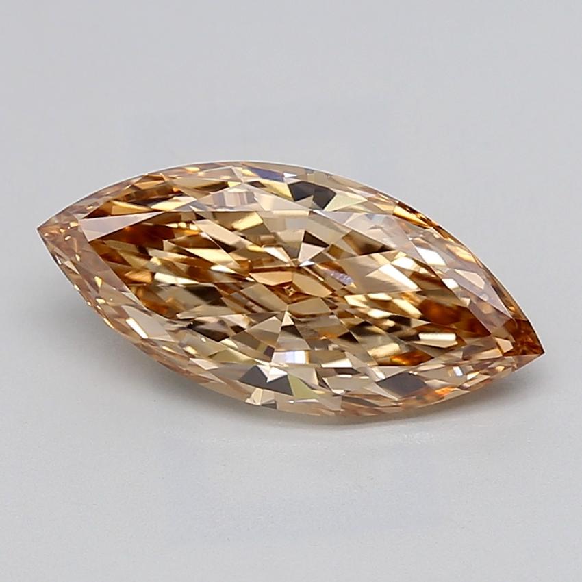 2.55 Ct. Fancy Light  Brown Marquise Lab Grown Diamond