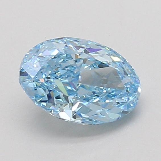 1.05 Ct. Fancy Vivid Blue Oval Lab Grown Diamond