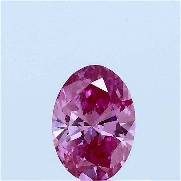 0.35 Ct. Fancy Vivid Pink Oval Lab Grown Diamond