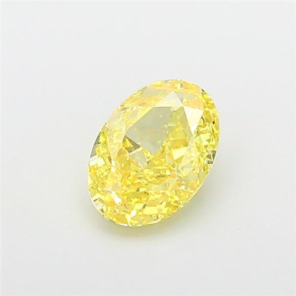 1.56 Ct. Fancy Intense Yellow Oval Lab Grown Diamond