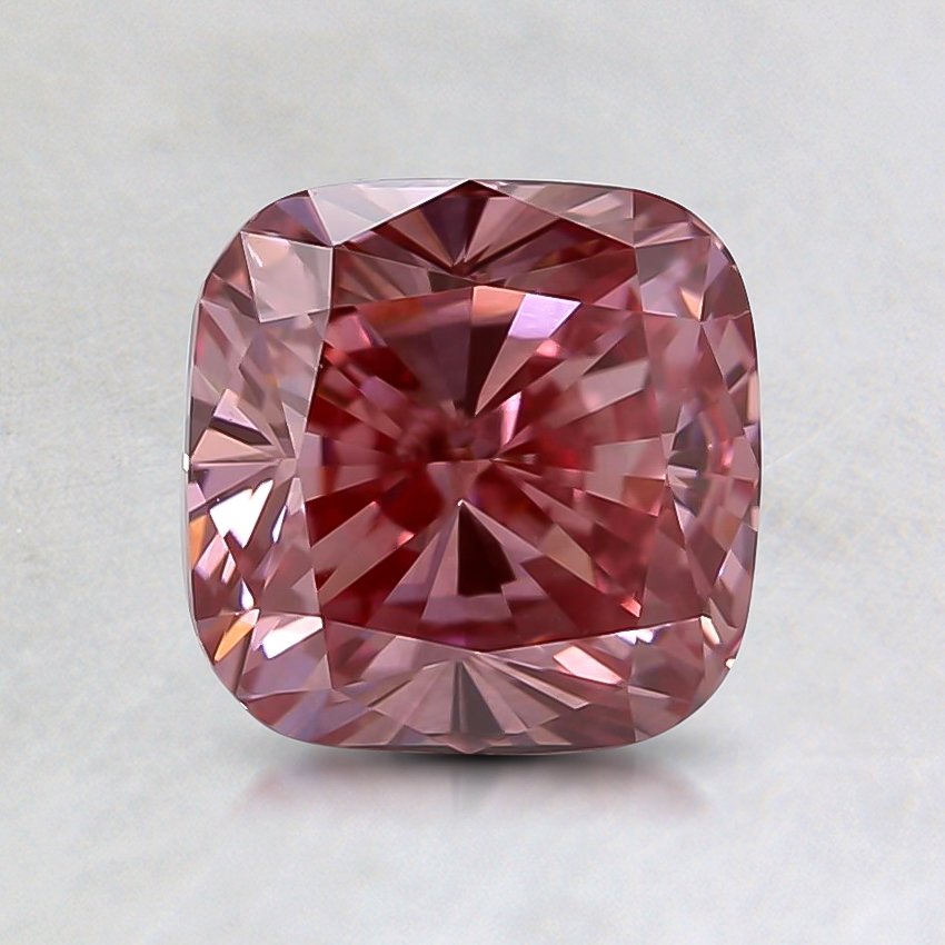 1.50 Ct. Fancy Intense Pink Cushion Lab Grown Diamond