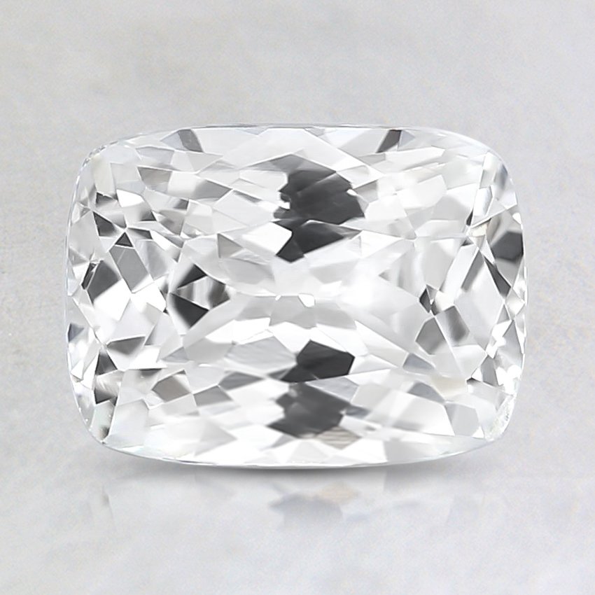 8x6mm White Cushion Sapphire