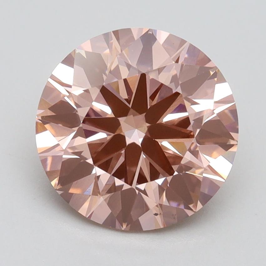 2.71 Ct. Fancy Intense Pink Round Lab Grown Diamond