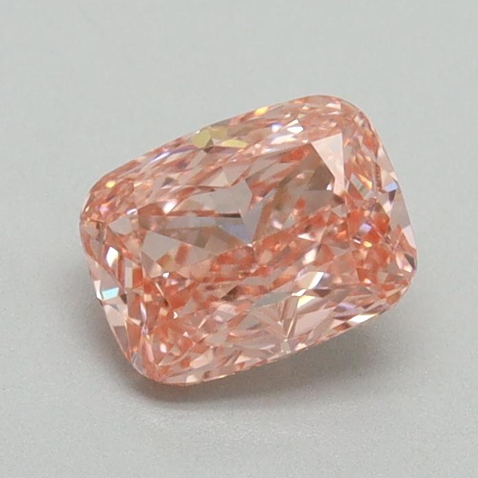 0.86 Ct. Fancy Vivid Pink Cushion Lab Grown Diamond