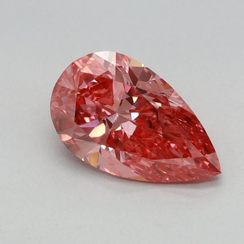 0.69 Ct. Fancy Vivid Pink Pear Lab Grown Diamond