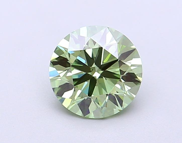 1.00 Ct. Fancy Vivid Green Round Lab Grown Diamond