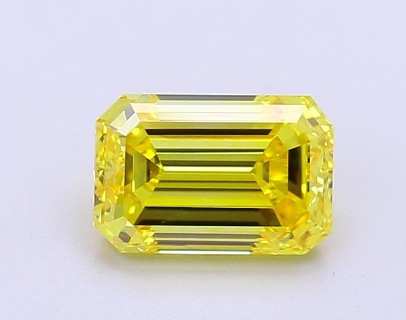1.81 Ct. Fancy Intense  Yellow Emerald Lab Grown Diamond