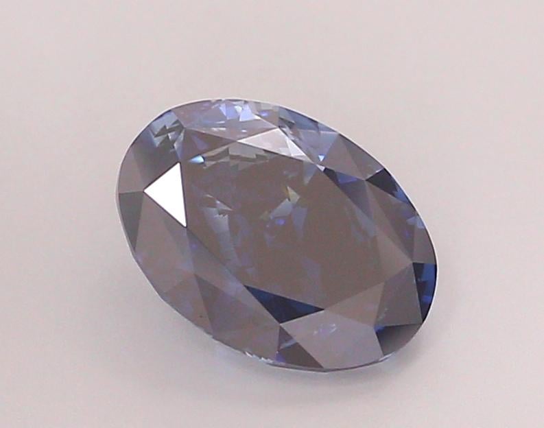 2.18 Ct. Fancy Deep  Blue Oval Lab Grown Diamond