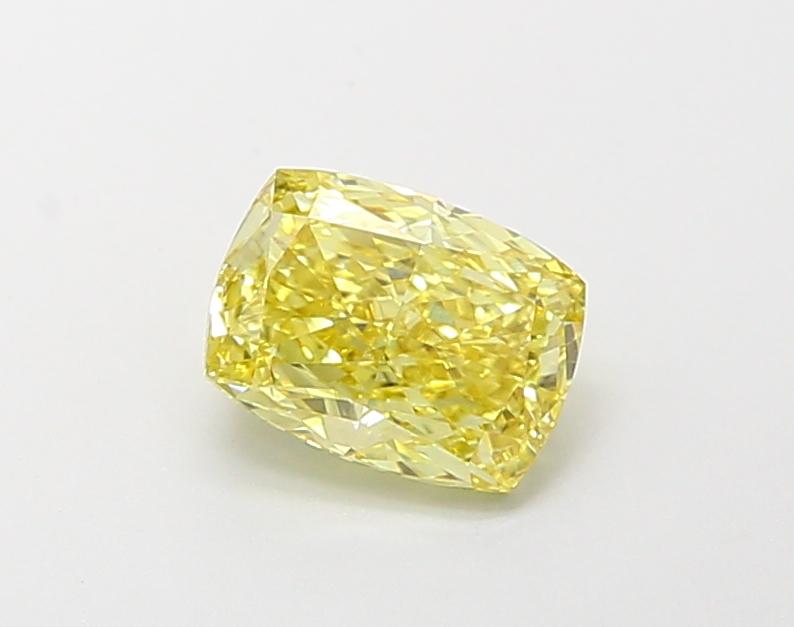 1.05 Ct. Fancy Intense  Yellow Cushion Lab Grown Diamond