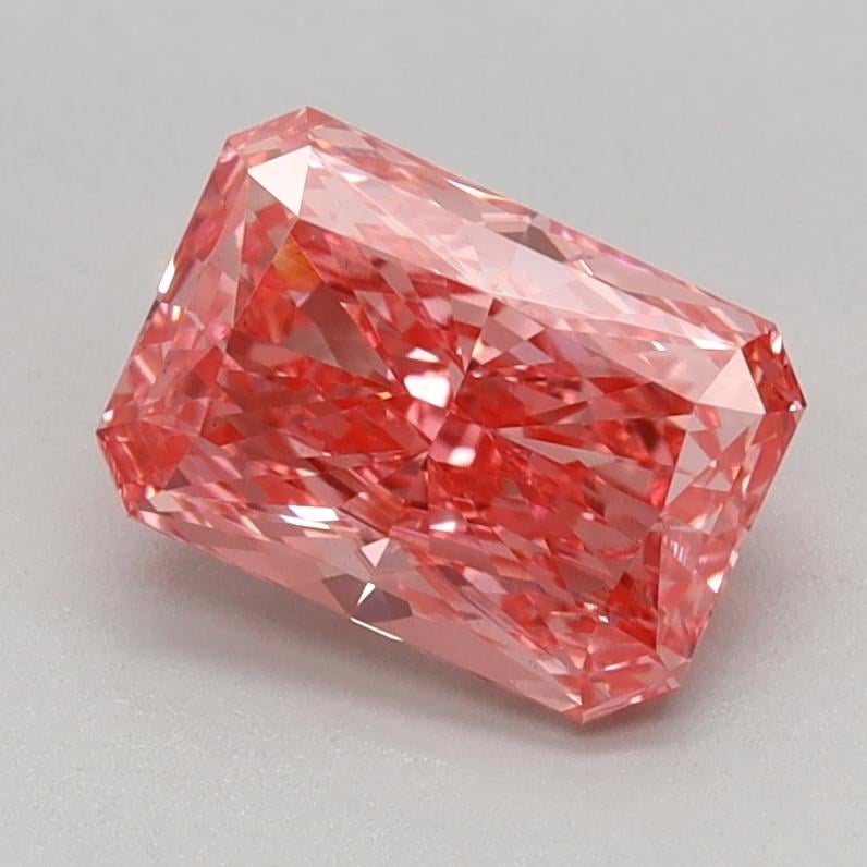 1.01 Ct. Fancy Vivid Pink Radiant Lab Grown Diamond