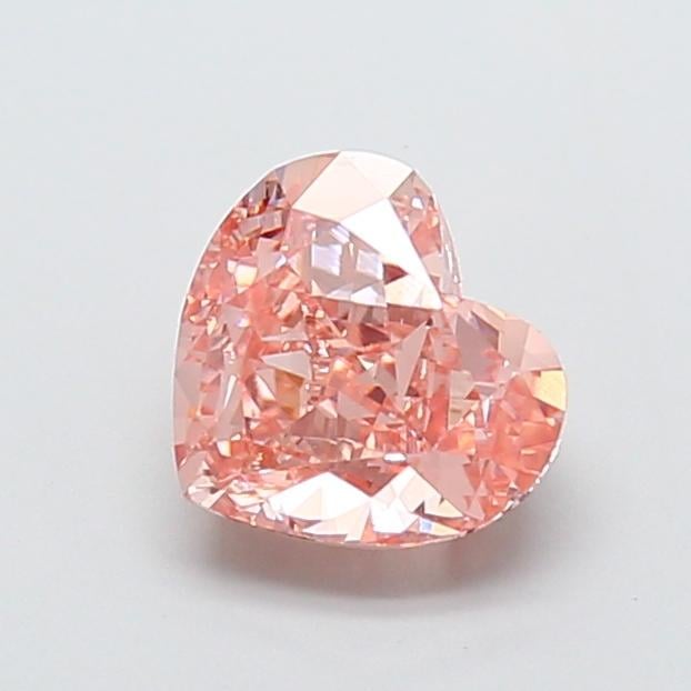 2.17 Ct. Fancy Intense  Pink Heart Lab Grown Diamond