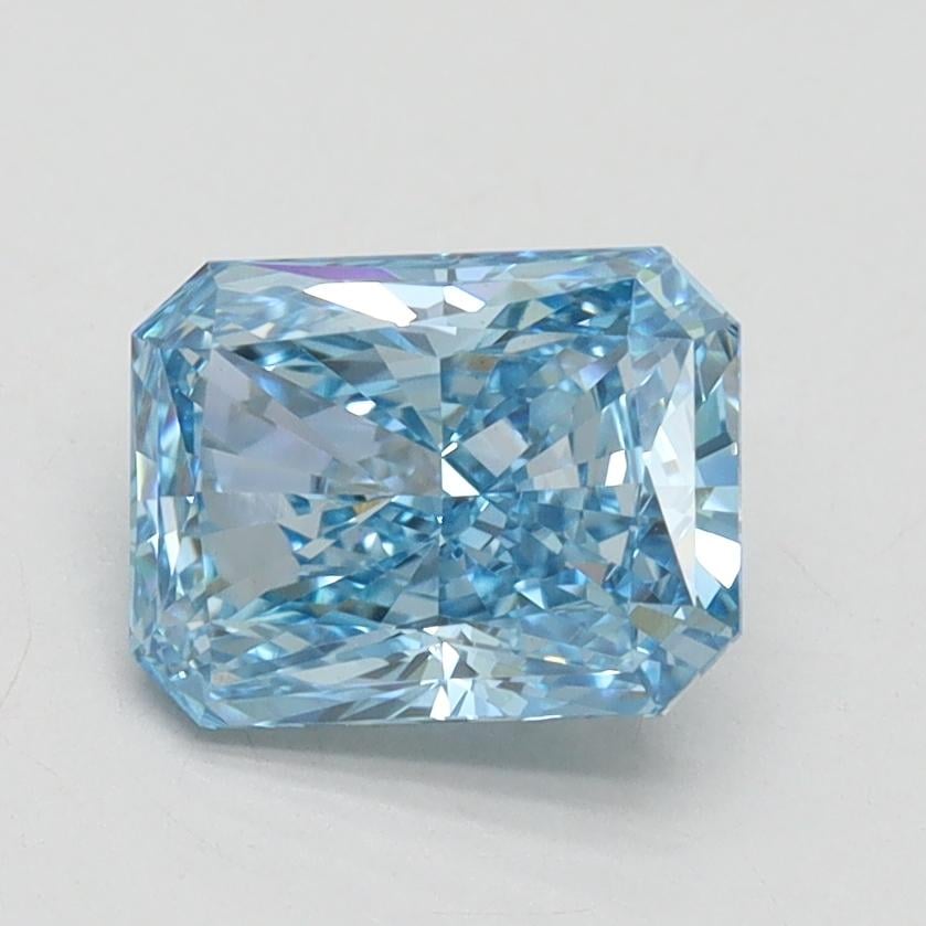 1.49 Ct. Fancy Vivid Blue Radiant Lab Grown Diamond