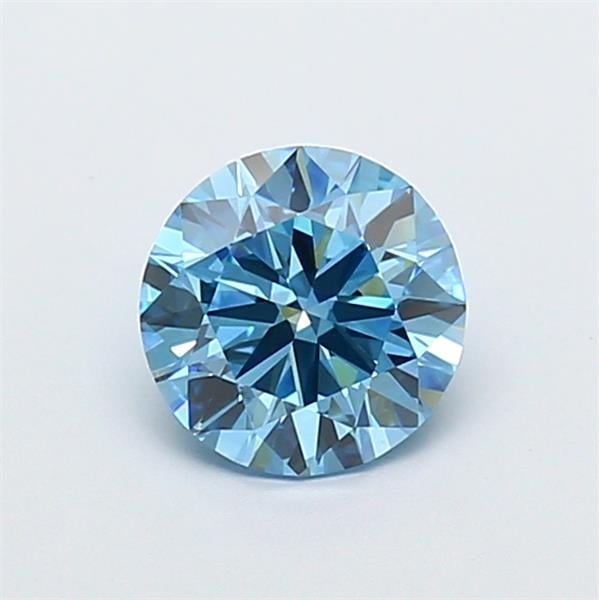 1.38 Ct. Fancy Vivid  Blue Round Lab Grown Diamond