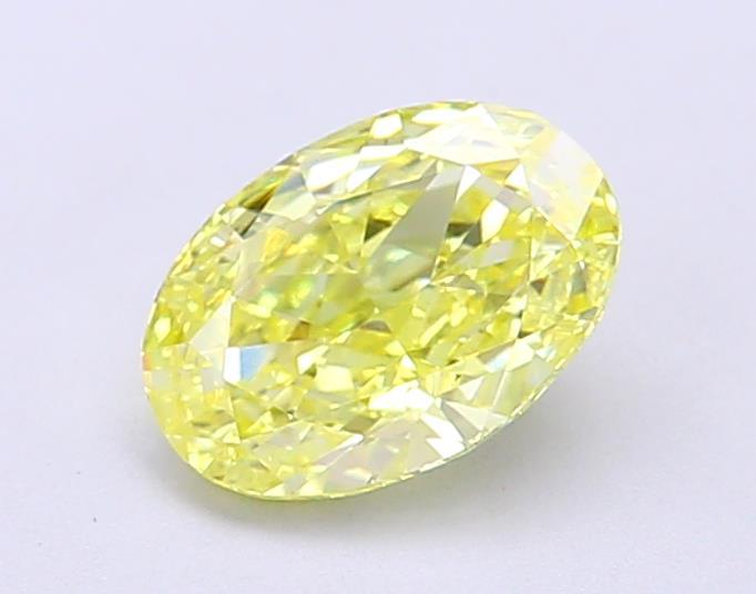 1.01 Ct. Fancy Vivid Yellow Oval Lab Grown Diamond