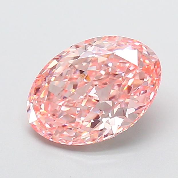 1.93 Ct. Fancy Vivid Pink Oval Lab Grown Diamond