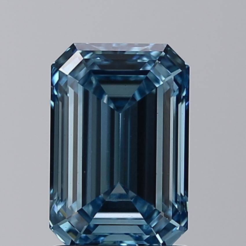 1.56 Ct. Fancy Intense Blue Emerald Lab Grown Diamond
