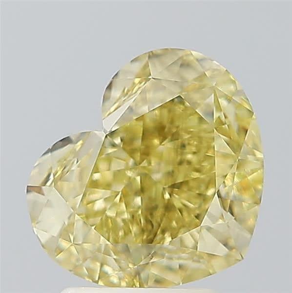 3.04 Ct. Fancy Yellow Heart Lab Grown Diamond