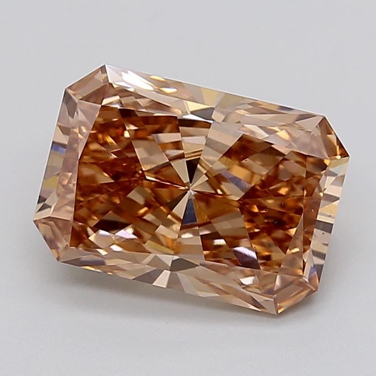 4.02 Ct. Fancy Light  Brown Radiant Lab Grown Diamond