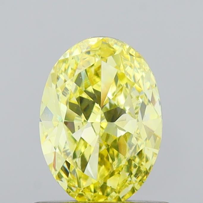 1.01 Ct. Fancy Yellow Oval Lab Grown Diamond