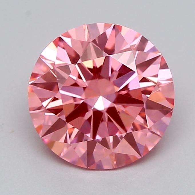 1.02 Ct. Fancy Vivid  Pink Round Lab Grown Diamond