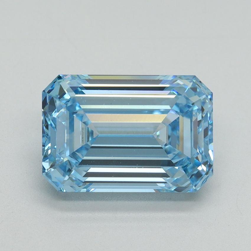 3.20 Ct. Fancy Intense Blue Emerald Lab Grown Diamond