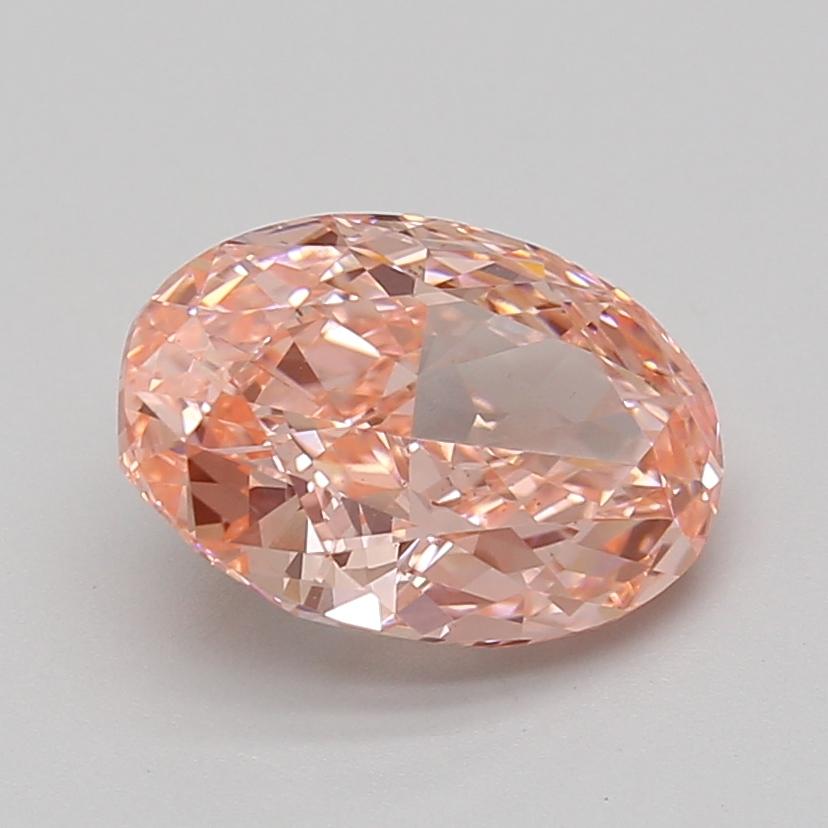 3.06 Ct. Fancy Vivid Pink Oval Lab Grown Diamond