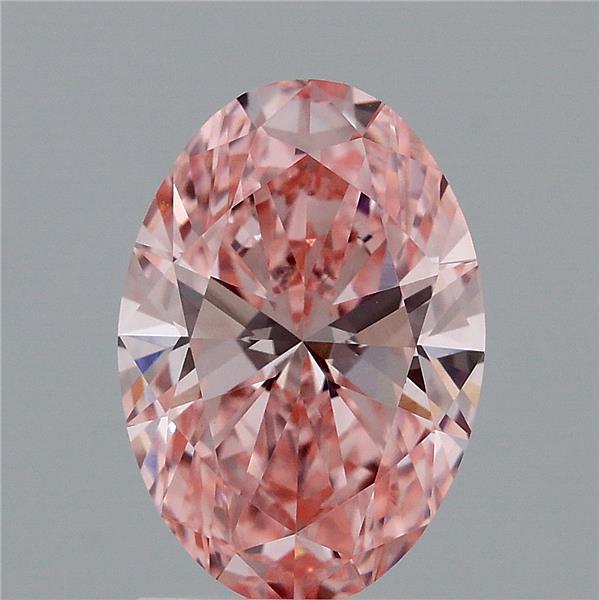 1.78 Ct. Fancy Vivid Pink Oval Lab Grown Diamond