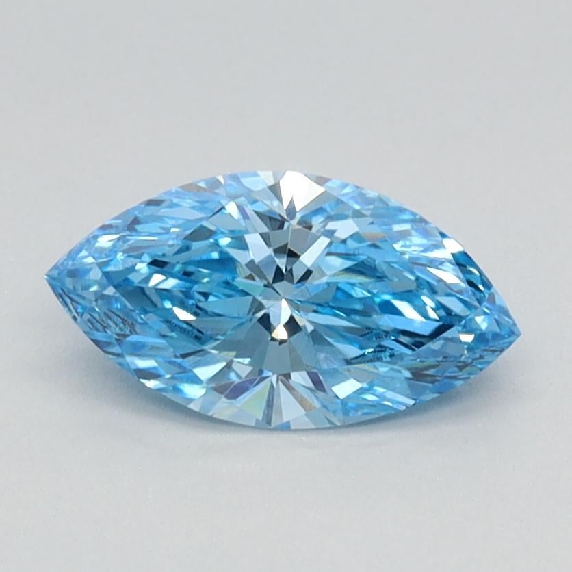 0.71 Ct. Fancy Vivid Blue Marquise Lab Grown Diamond