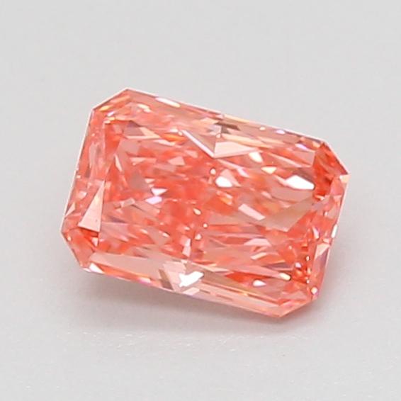 0.78 Ct. Fancy Vivid Pink Radiant Lab Grown Diamond