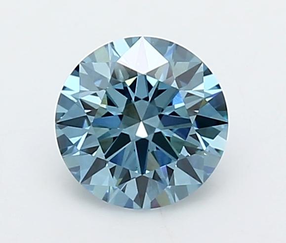1.04 Ct. Fancy Vivid  Blue Round Lab Grown Diamond